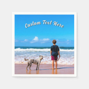 Erstellen Sie Ihre Haustier-Foto-Servietten Person Serviette