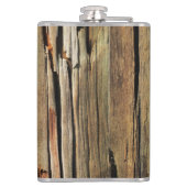 Erstellen Sie Ihre Imitate rustikale Holzflasche Flachmann (Rückseite)
