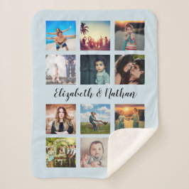 Erstellen Sie Ihre individuelle 12-Familie Foto Co Sherpadecke