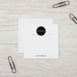 Erstellen Sie Ihre individuelle Logo-Ohrhänger-Anz Quadratische Visitenkarte