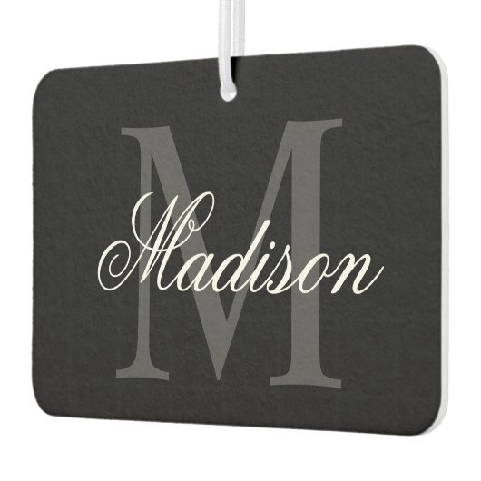 Erstellen Sie Ihre Individuelle Name-Monogramm-Kal Autolufterfrischer (Links)