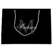 Erstellen Sie Ihre Individuelle Name-Monogramm-Kal Große Geschenktüte (Vorderseite)