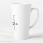 Erstellen Sie Ihre Individuelle Name-Monogramm-Kal Milchtasse (Rechts)