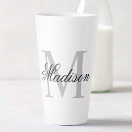 Erstellen Sie Ihre Individuelle Name-Monogramm-Kal Milchtasse