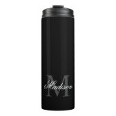 Erstellen Sie Ihre Individuelle Name-Monogramm-Kal Thermosbecher (Vorderseite)