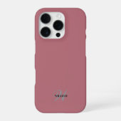 Erstellen Sie Ihre Individuelle Name-Monogrammkall iPhone Hülle (Rückseite)