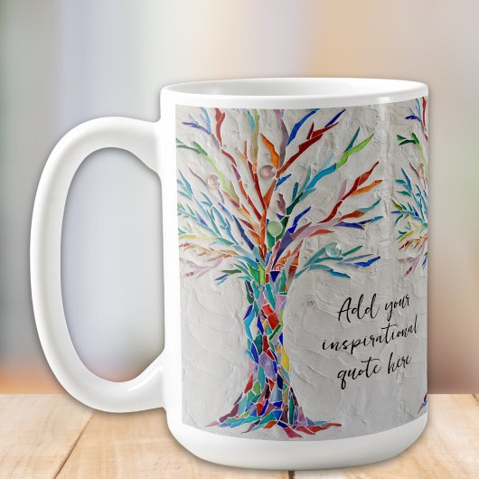 Erstellen Sie Ihre Inspirationsbotschaft Kaffeetasse