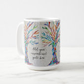 Erstellen Sie Ihre Inspirationsbotschaft Kaffeetasse (Vorderseite Links)