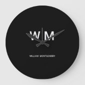 Erstellen Sie Ihre maßgeschneiderte minimalistisch Große Wanduhr (Vorderseite)