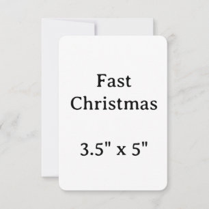 Erstellen Sie Ihre personalisierte 3,5" x 5" Weihn Dankeskarte
