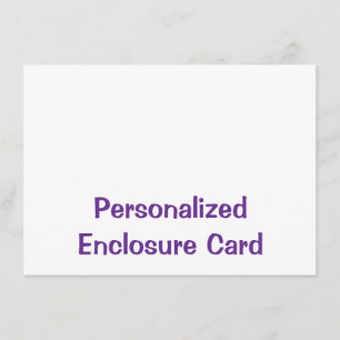 Erstellen Sie Ihre personalisierte 4,5" x 6,25" qu Begleitkarte