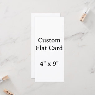 Erstellen Sie Ihre personalisierte 4" x 9" Flat Ca