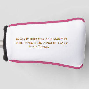 Erstellen Sie Ihre personalisierte 6"l x 5"b x 3"h Golf Headcover