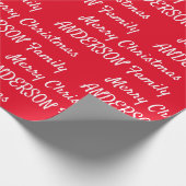 Erstellen Sie Ihre Personalisierte Weihnachtszeit Geschenkpapier (Ecke)