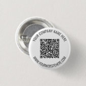 Erstellen Sie Ihre QR-Code- und Text-Promotion-But Button (Vorne & Hinten)