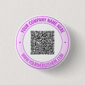 Erstellen Sie Ihre QR-Code-Werbebuttons-Vorlage Button (Vorderseite)