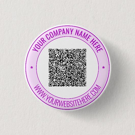 Erstellen Sie Ihre QR-Code-Werbebuttons-Vorlage Button (Vorderseite)