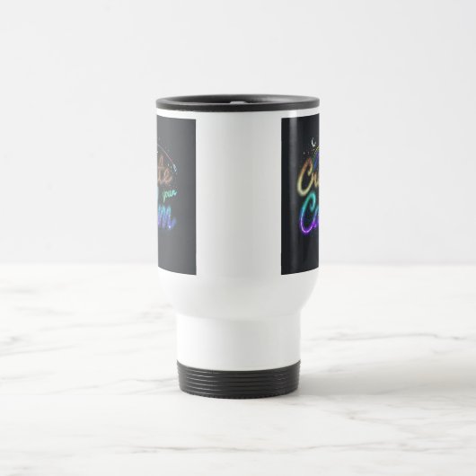 "Erstellen Sie Ihre Ruhe" Reisecoffee Mug Reisebecher (Mittel)