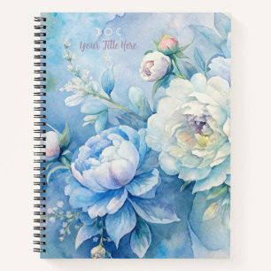 Erstellen Sie Ihre Shabby Chic Kohlrosen Floral Notizblock