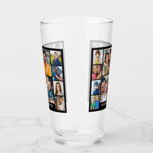 Erstellen Sie Ihren eigenen 11-Collage-Familiennam Glas (Links)