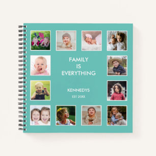 Erstellen Sie Ihren eigenen 12 Collage Frame Aquam Notizblock