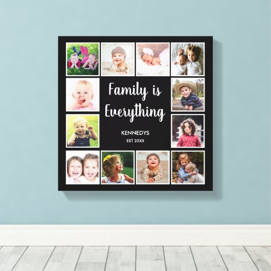 Erstellen Sie Ihren eigenen 12 Collage Frame Leinwanddruck (Insitu (Holzboden))