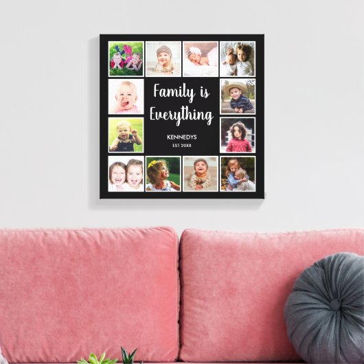 Erstellen Sie Ihren eigenen 12 Collage Frame Leinwanddruck (Insitu (Wohnzimmer))