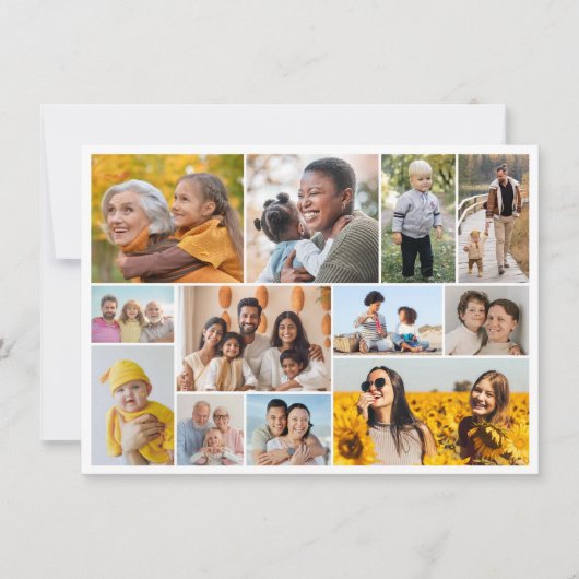 Erstellen Sie Ihren eigenen 12 Collage Gruß Karte (Vorderseite)