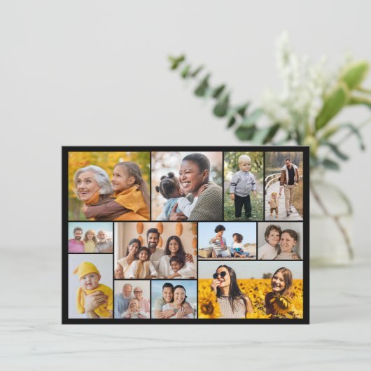 Erstellen Sie Ihren eigenen 12 Collage Gruß Karte (Stehend Vorderseite)