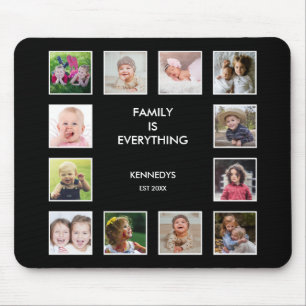 Erstellen Sie Ihren eigenen 12 Foto Collage Frame  Mousepad