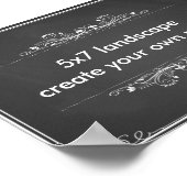 Erstellen Sie Ihren eigenen 12x18"-Landschaftsplak Poster (Ecke)