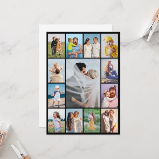 Erstellen Sie Ihren eigenen 13 Collage Gruß Karte (Vorderseite/Rückseite Beispiel)