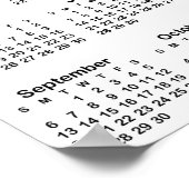 Erstellen Sie Ihren eigenen 13x19 Foto 2026 Kalend Poster (Ecke)