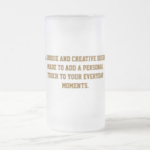 Erstellen Sie Ihren eigenen 16oz-Frostglas-Bierkru Mattglas Bierglas