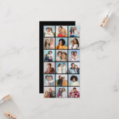 Erstellen Sie Ihren eigenen 18 Foto Collage Gruß Karte (Vorderseite/Rückseite Beispiel)