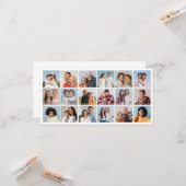 Erstellen Sie Ihren eigenen 18 Foto Collage Gruß Karte (Vorderseite/Rückseite Beispiel)