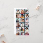 Erstellen Sie Ihren eigenen 18 Foto Collage Gruß Karte (Vorderseite/Rückseite Beispiel)