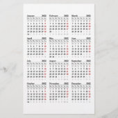 Erstellen Sie Ihren eigenen 2022 Kalender-Flyer Flyer (Vorne)