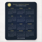 Erstellen Sie Ihren eigenen 2024 Firmenkalender | Mousepad (Vorne)