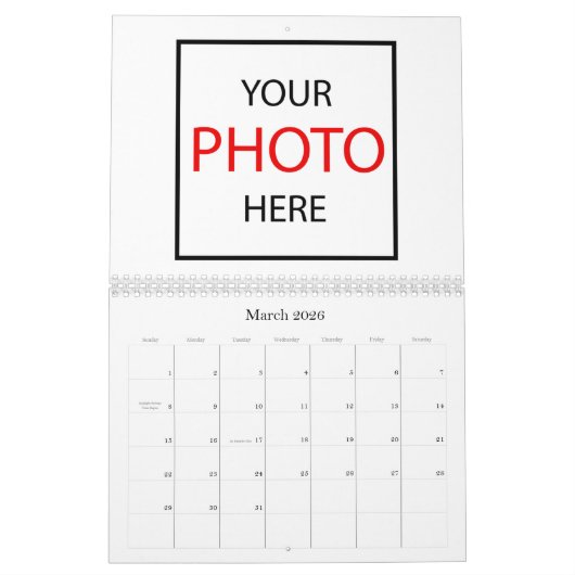 Erstellen Sie Ihren eigenen 2026 Foto-Kalender / P Kalender (Mär 2026)