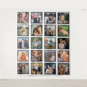 Erstellen Sie Ihren eigenen 20-Foto Collage Keepak Wandteppich (Vorderseite)