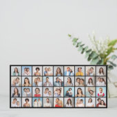 Erstellen Sie Ihren eigenen 36 Foto Collage Gruß Karte (Stehend Vorderseite)