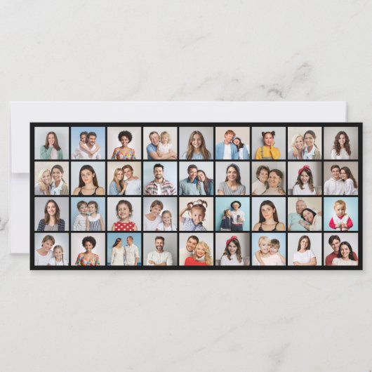 Erstellen Sie Ihren eigenen 36 Foto Collage Gruß Karte (Vorderseite)