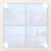 Erstellen Sie Ihren eigenen 4-Foto-Platz Glasuntersetzer (Rückseite)