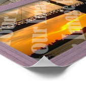 Erstellen Sie Ihren eigenen 4-Pan-Rosa-Holzfenster Poster (Ecke)