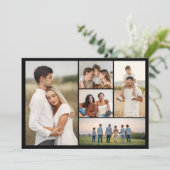 Erstellen Sie Ihren eigenen 5-Foto Collage Gruß Karte (Stehend Vorderseite)
