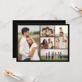 Erstellen Sie Ihren eigenen 5-Foto Collage Gruß Karte (Vorderseite/Rückseite Beispiel)