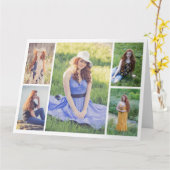 Erstellen Sie Ihren eigenen 5 Foto Collage Jeden A Karte (Gelbe Blume)