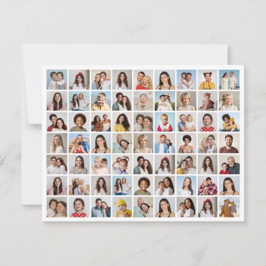 Erstellen Sie Ihren eigenen 63 Foto Collage Gruß Karte (Vorderseite)