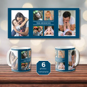 Erstellen Sie Ihren eigenen 6-Collage-Familienname Kaffeetasse